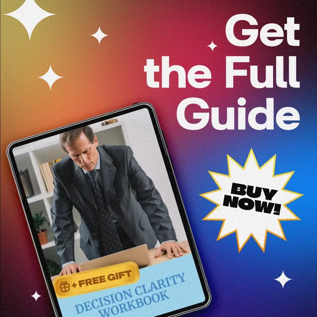 Decision Clarity Workbook | Self-Help Guide for Better Choices, Personal Growth, Career Clarity, and Confidence in Decision Making | Digital Download eBook & Checklist | KEYWORDS
