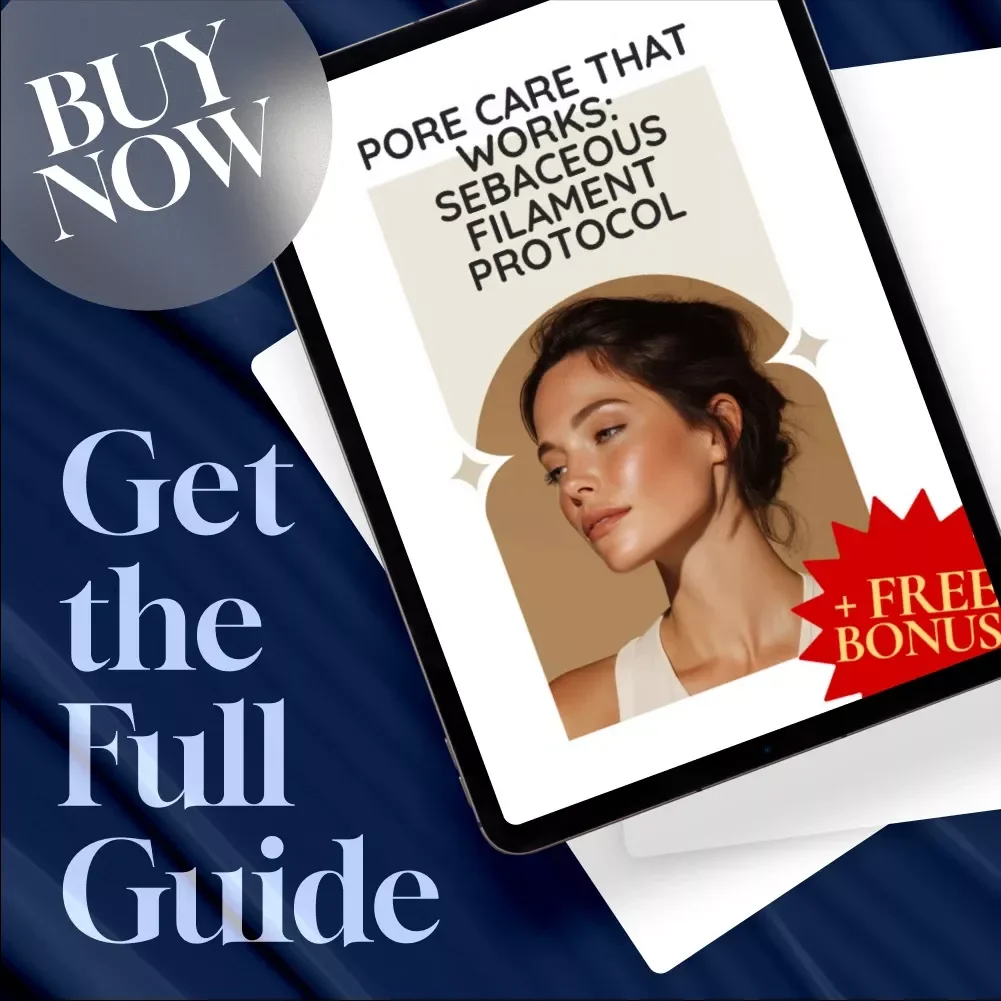 Pore Care That Works: Sebaceous Filament Protocol | Digital Guide for Clearer Skin, Blackhead-Free Pores, Exfoliation Routine & AI Skincare Support