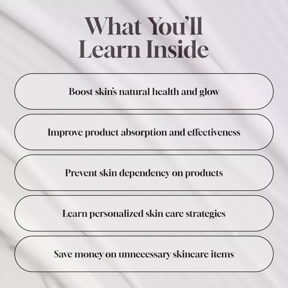 Skin Fasting Guide: Reset Over-Used Products - Digital Download for Healthier Skin