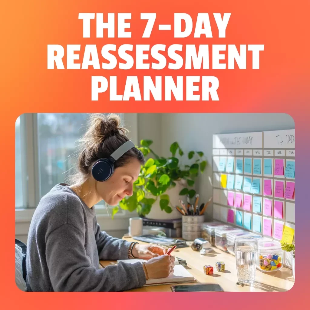 The 7-Day Reassessment Planner | Digital Guide for Weekly Reflection, Productivity & Personal Growth