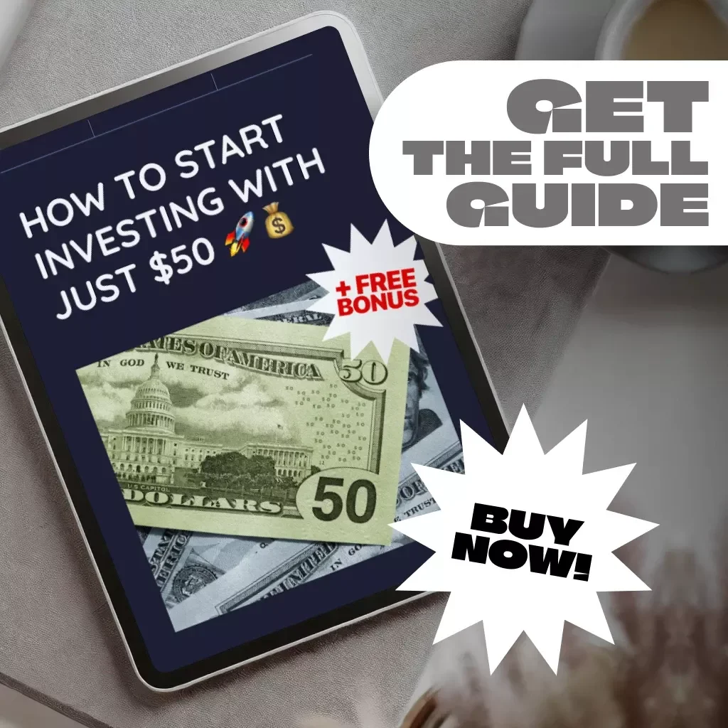 How to Start Investing With Just $50 | Beginner-Friendly Investing Guide | Digital Download eBook for Small Budgets, Micro-Investing, Fractional Shares & ETFs