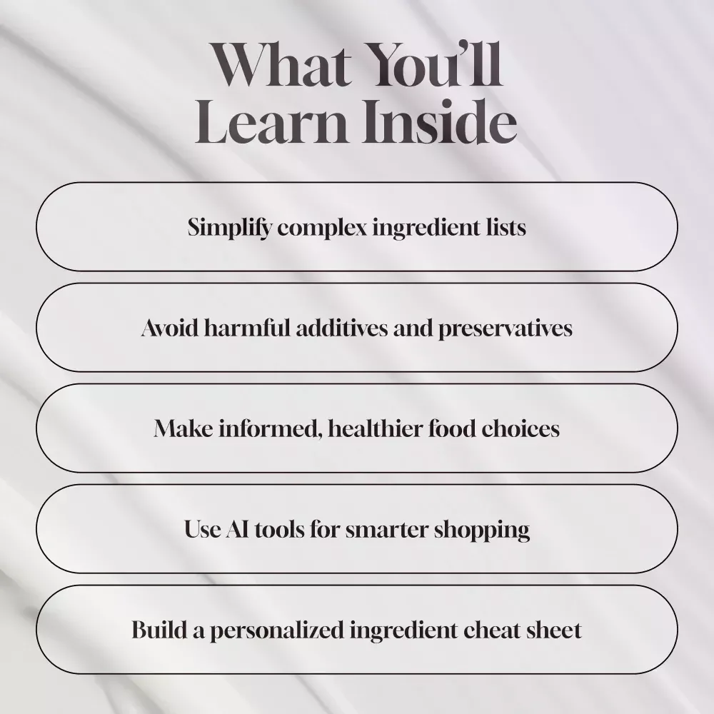 AI-Driven Ingredient Decoder Cheat Sheet: Unlock the Secrets of Food Labels and Make Smarter Choices