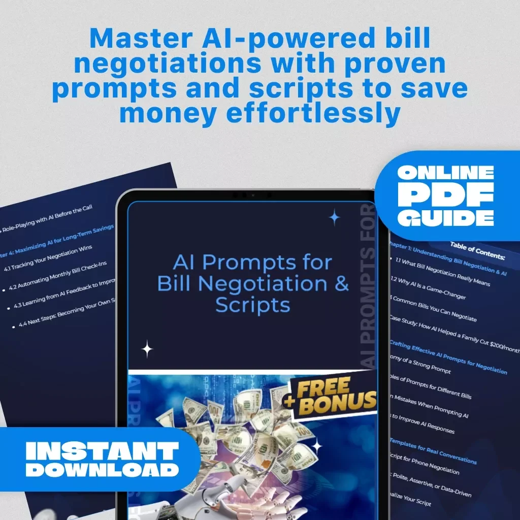 AI Prompts for Bill Negotiation & Scripts Guide - Save Money with AI Negotiation Strategies
