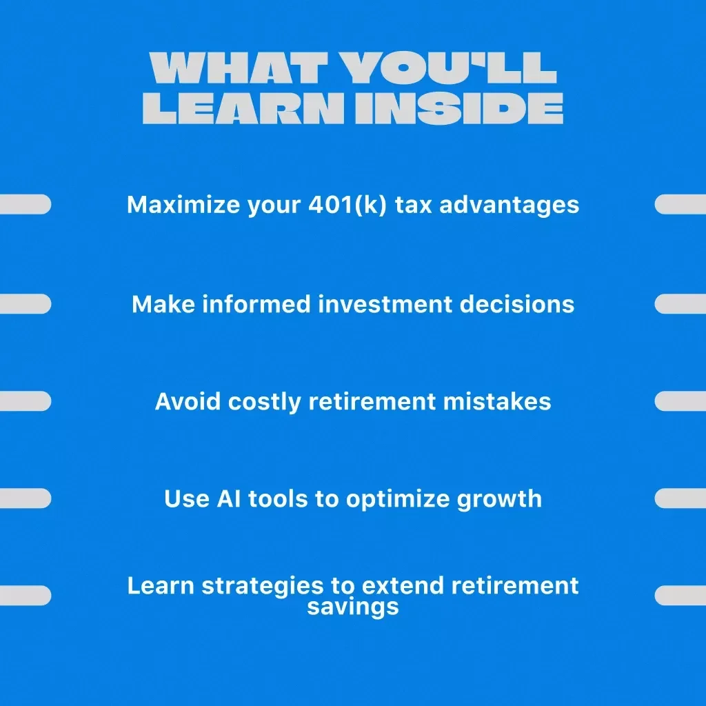 401(k) Blueprint: Build Your Retirement Step-by-Step Guide - Maximize Tax Advantages, Minimize Risk & Grow Your Savings