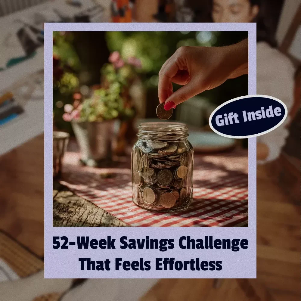 52-Week Savings Challenge That Feels Effortless | Digital Download Checklist | Printable Savings Tracker, Budget Planner, Easy Money-Saving Guide