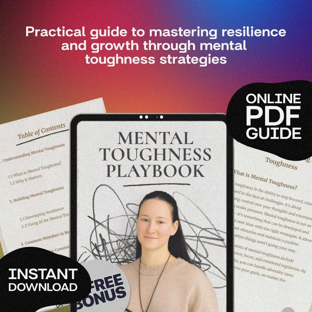 Mental Toughness Playbook | Digital Guide for Resilience, Mindset Growth & Personal Success (eBook, Checklist, Self-Help PDF)
