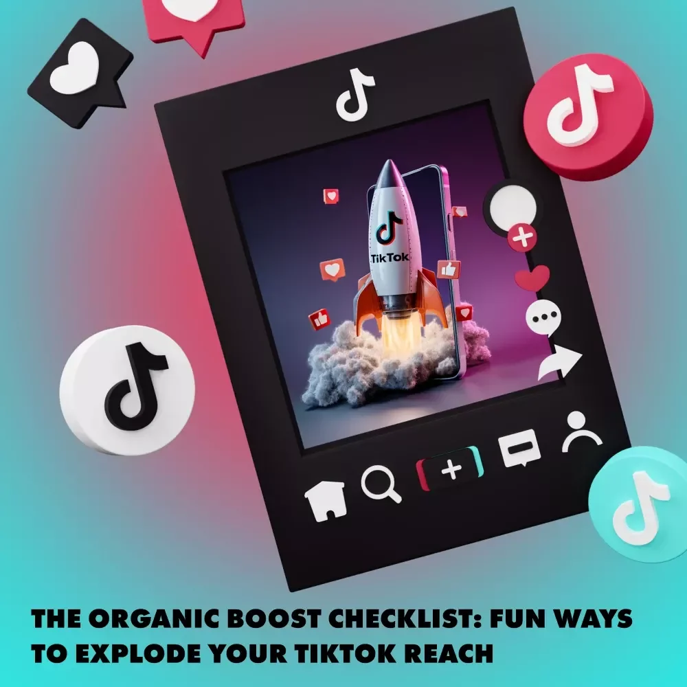 The Organic Boost Checklist: Fun Ways to Explode Your TikTok Reach | Digital Download Guide | eBook Style Social Media Growth Resource | Ways to increase TikTok reach organically