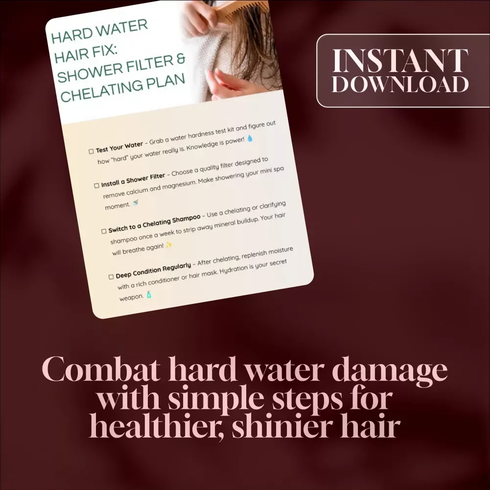 Hard Water Hair Fix: Shower Filter & Chelating Plan - A Complete Checklist for Healthier Hair