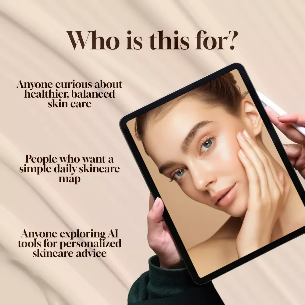 Microbiome-Friendly Skincare (Simple Daily Map) | Digital Guide for Healthy Skin Routine, Skincare Tips, eBook & Checklist for Balanced Skin Microbiome