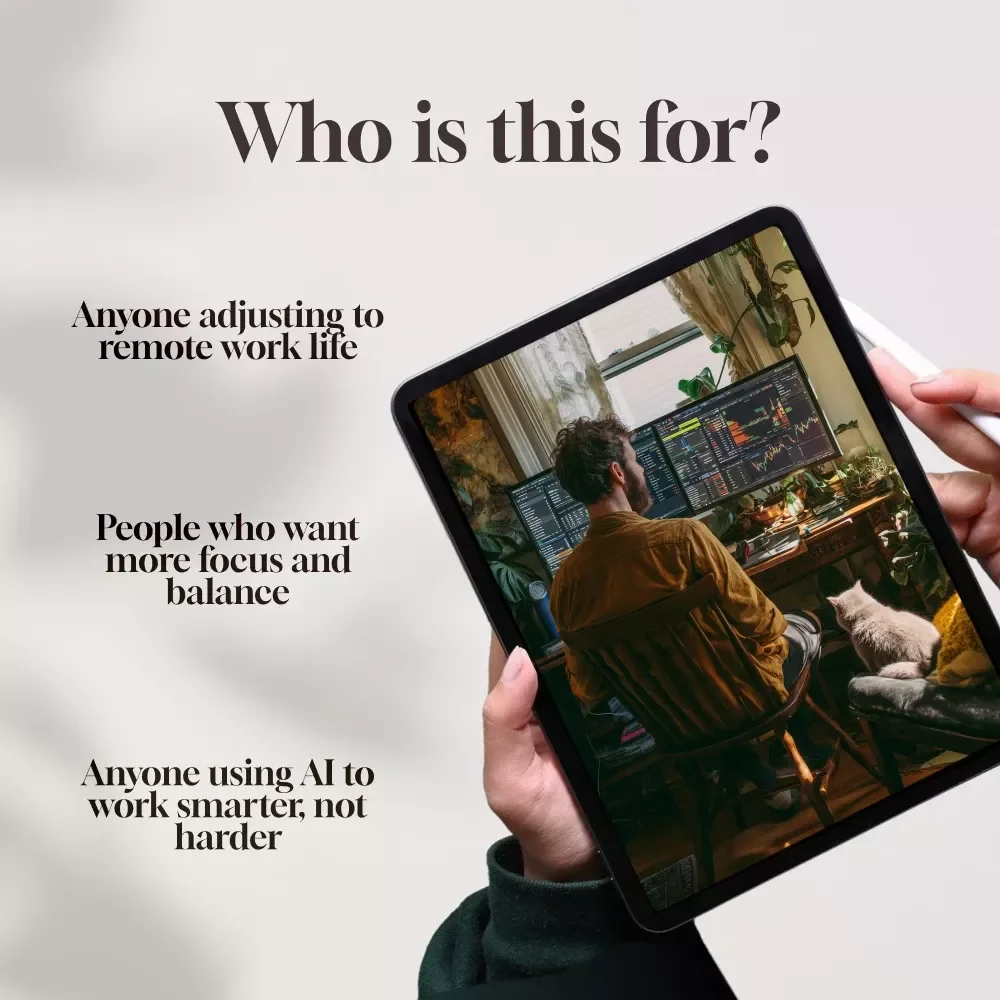 Remote Work Mindset Reset Plan | Digital Download Guide for Productivity, Focus, and Remote Work Success | eBook & Checklist for Remote Workers, Freelancers, and Entrepreneurs