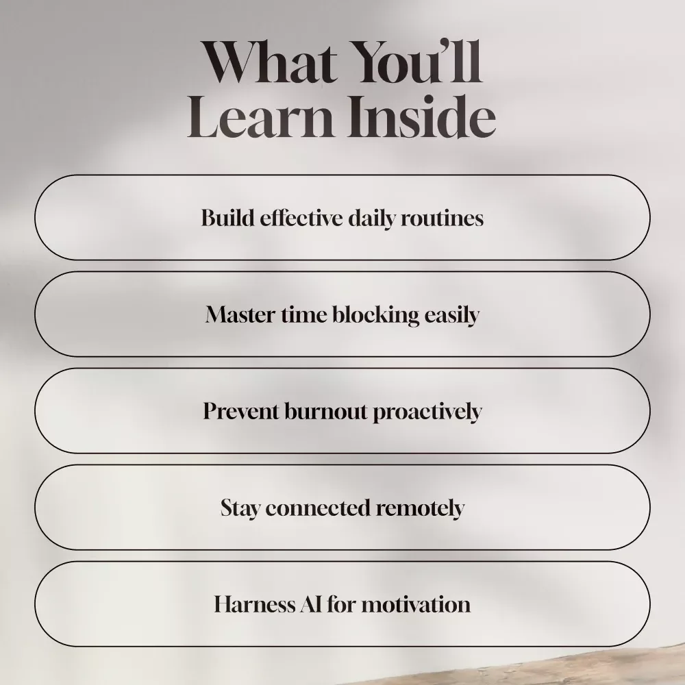 Remote Work Mindset Reset Plan | Digital Download Guide for Productivity, Focus, and Remote Work Success | eBook & Checklist for Remote Workers, Freelancers, and Entrepreneurs