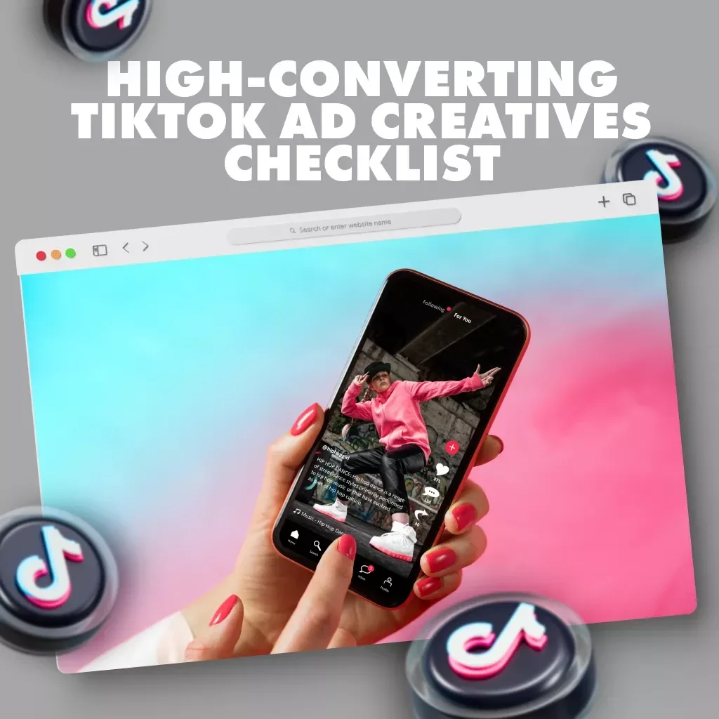 High-Converting TikTok Ad Creatives Checklist | Digital Download Guide for Marketers, eBook Style Marketing Resource, How to Create High-Converting TikTok Ad Creatives