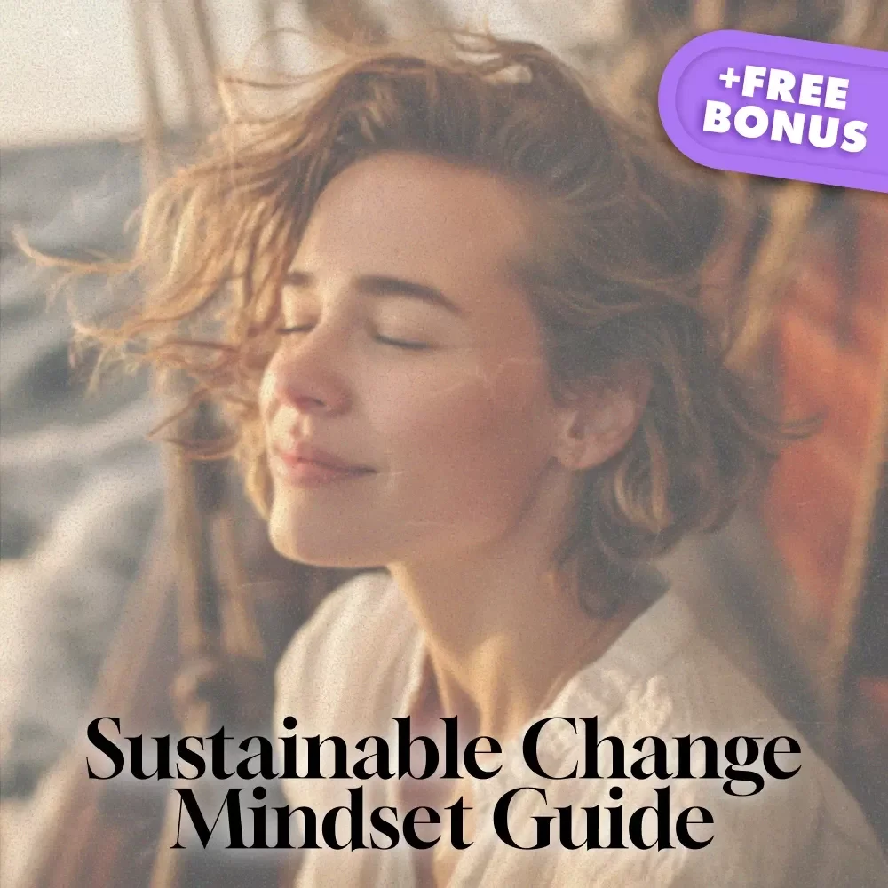 Sustainable Change Mindset Guide | Digital Download Self-Help eBook for Lasting Habits, Personal Growth, and AI-Powered Support