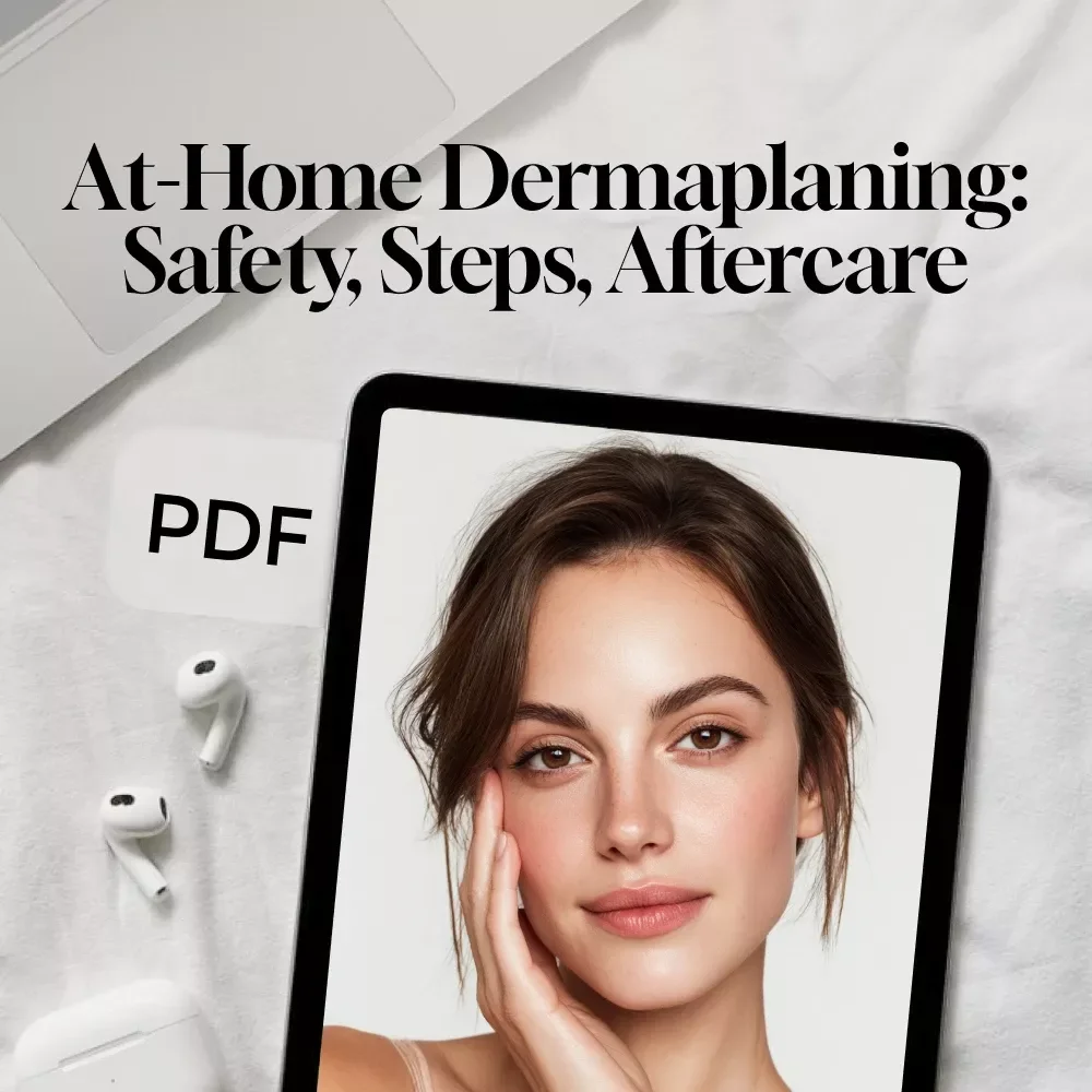 At-Home Dermaplaning: Safety, Steps, Aftercare | Digital Guide for Smooth Skin, Glow, Post-Care & Skincare Routine