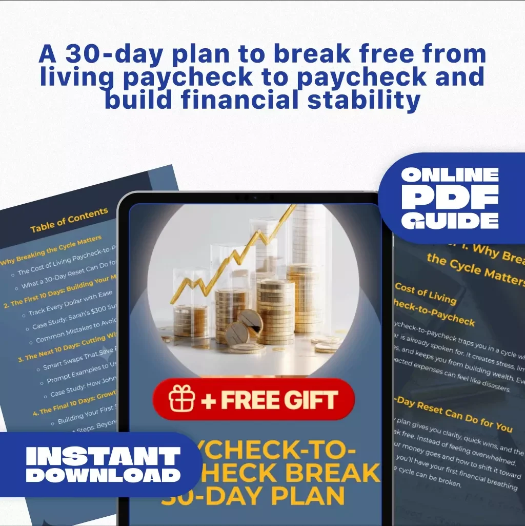 Paycheck-To-Paycheck Break 30-Day Plan: The Ultimate Guide to Breaking Free from Living Paycheck to Paycheck