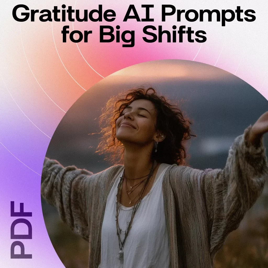 Gratitude AI Prompts for Big Shifts | Digital Download Guide for Mindfulness, Journaling, and Personal Growth