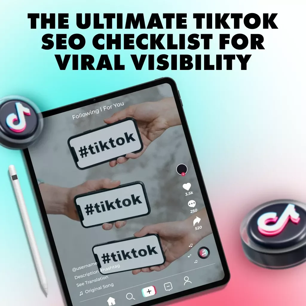 The Ultimate TikTok SEO Checklist for Viral Visibility | Digital Download Guide | TikTok SEO Tips for Content Creators, Influencers & Small Businesses