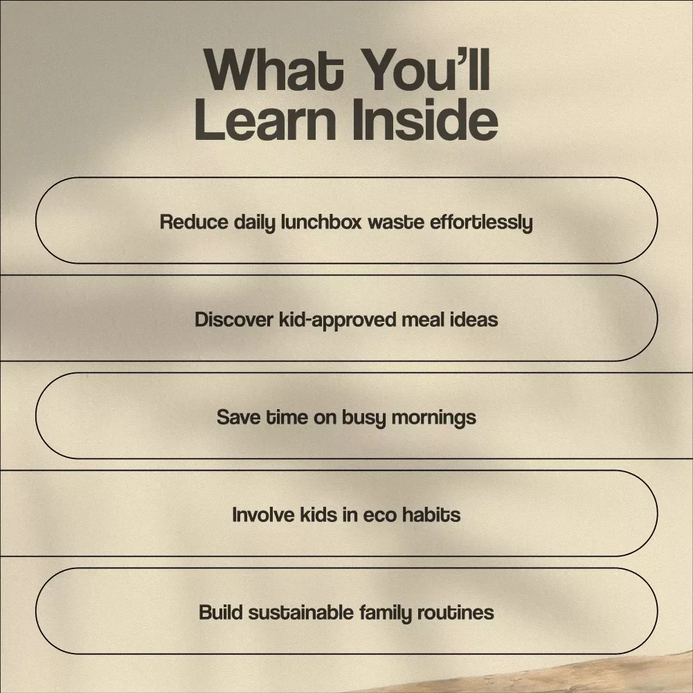 Guide to Packing a Zero-Waste Kids’ Lunchbox | Eco-Friendly Digital Download | Sustainable Parenting eBook & Checklist for Waste-Free School Lunches
