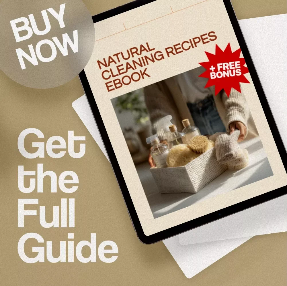 Natural Cleaning Recipes eBook | DIY Green Cleaning Guide | Eco-Friendly Home Cleaning Checklist & Recipes Digital Download