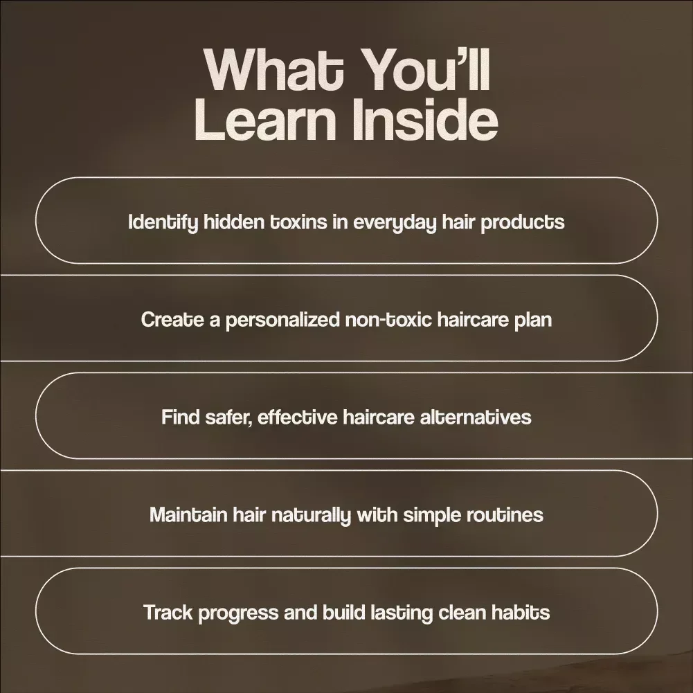 Non-Toxic Haircare Planner – Complete Guide to Clean, Healthy Hair & Safe Products