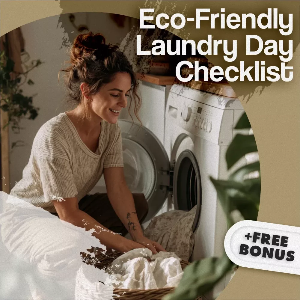 Eco-Friendly Laundry Day Checklist | Sustainable Living Guide | Digital Download Printable for Green Home & Zero Waste Lifestyle