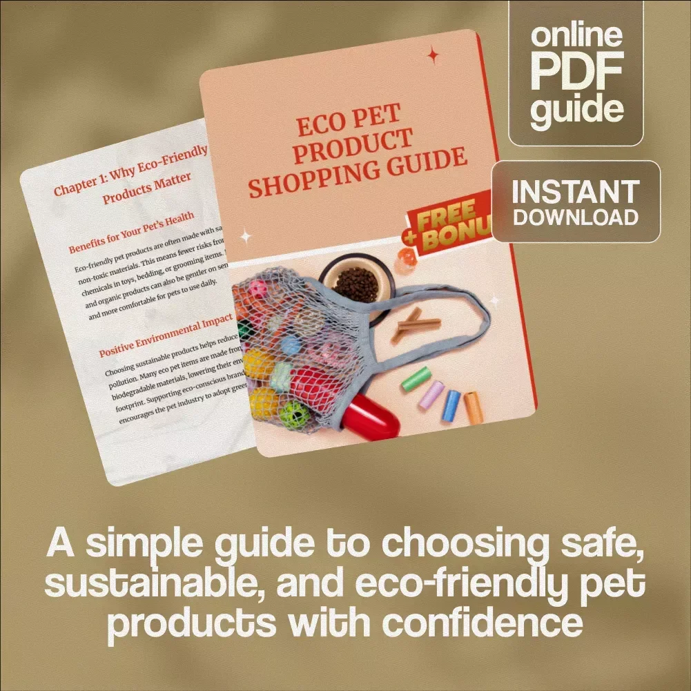 Eco Pet Product Shopping Guide | Digital Download | Sustainable & Eco-Friendly Pet Care eBook for Conscious Pet Owners