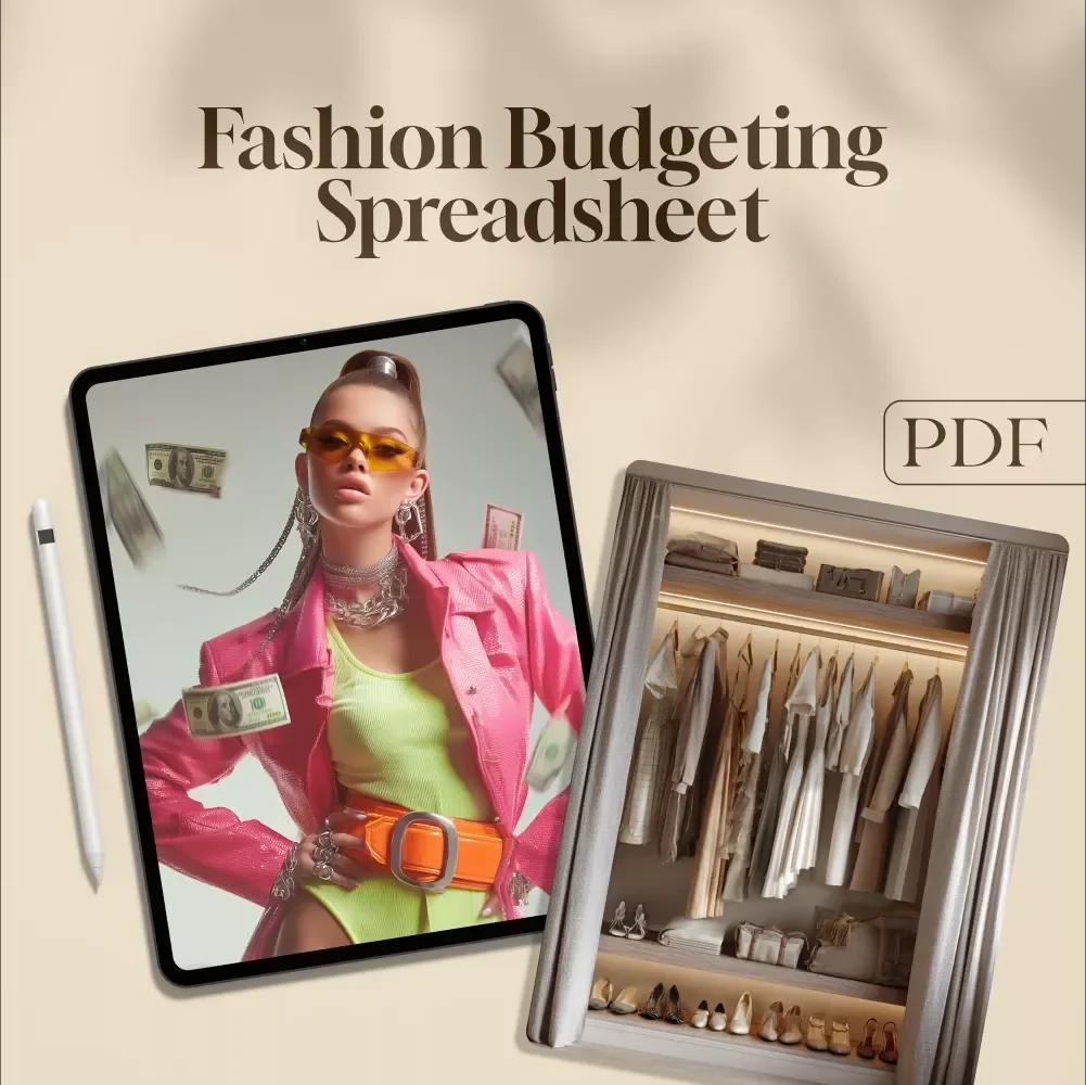 Fashion Budgeting Spreadsheet Guide | Digital Download eBook for Smarter Spending, Closet Organization & AI-Powered Fashion Planning
