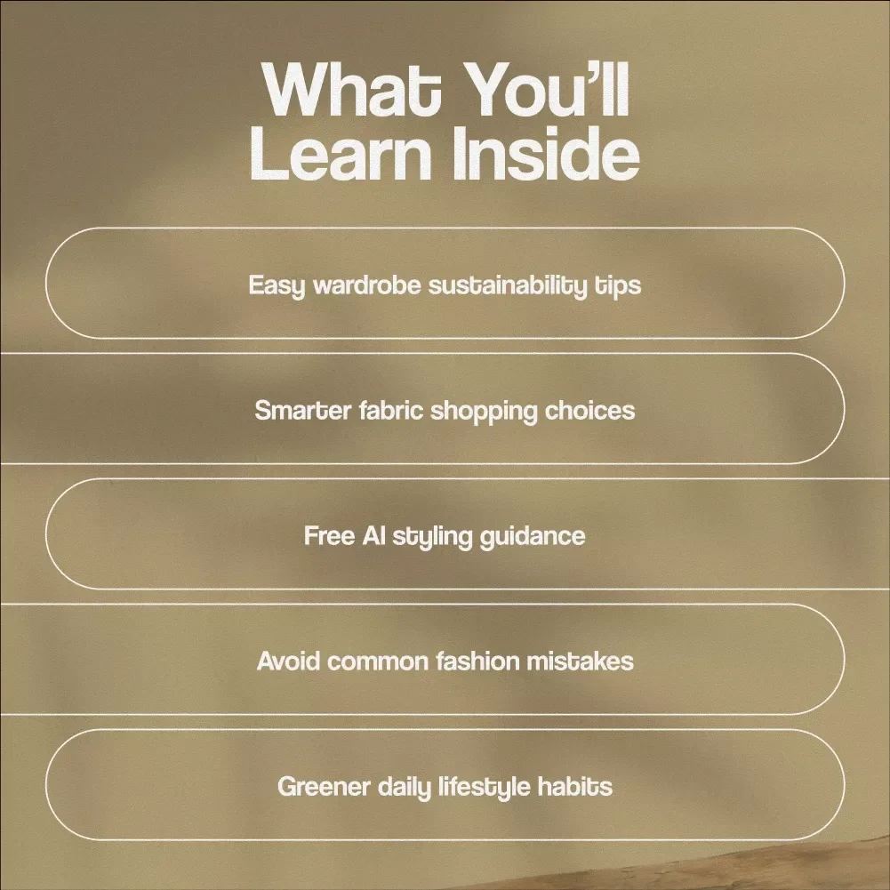 A Complete Guide to Eco-Friendly Fashion Choices | Sustainable Style eBook | Digital Download for Green Living & Wardrobe Planning