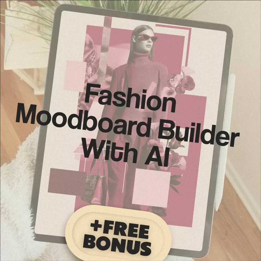 Fashion Moodboard Builder With AI | Digital Download Guide for Designers, eBook for Creative Inspiration, AI Moodboard Checklist for Fashion Design