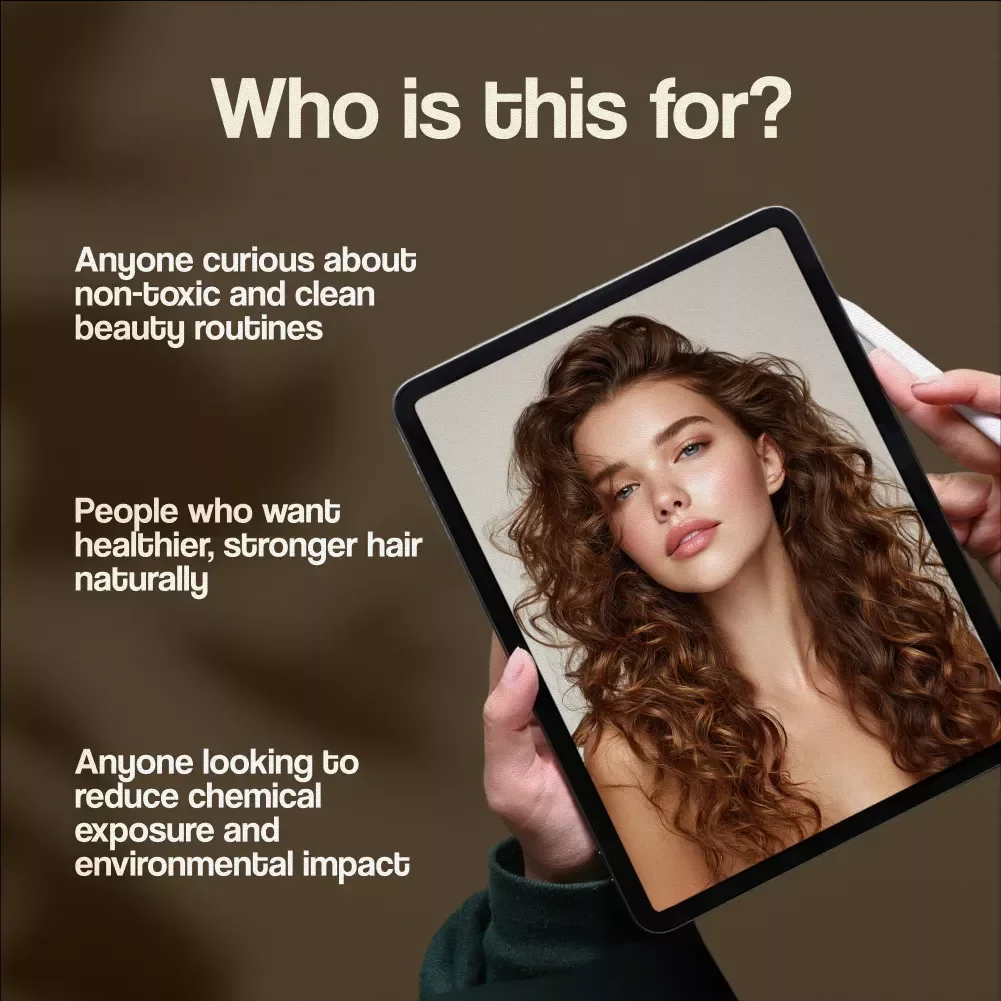 Non-Toxic Haircare Planner – Complete Guide to Clean, Healthy Hair & Safe Products