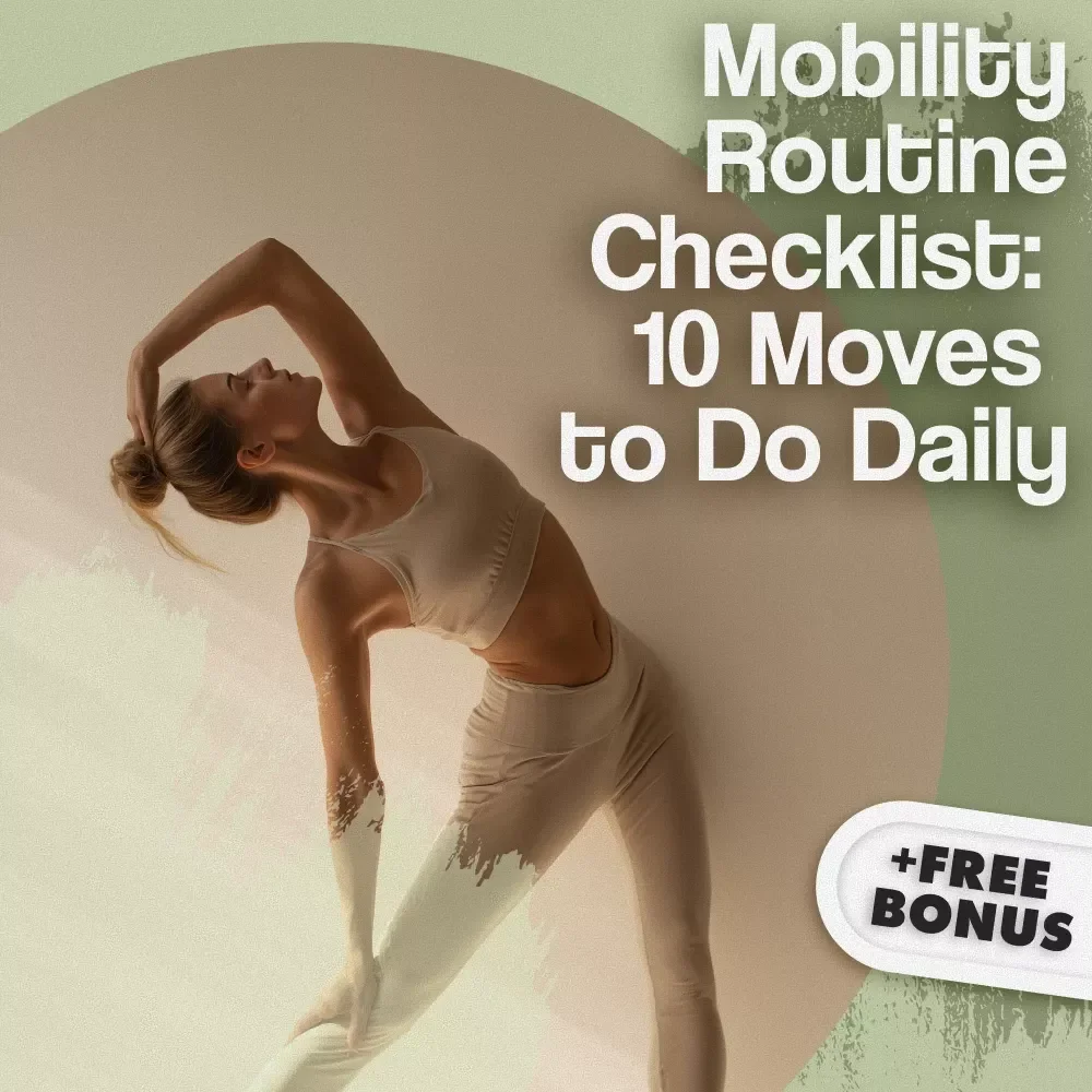 Mobility Routine Checklist: 10 Moves to Do Daily | Digital Download Wellness Guide, Stretching & Flexibility eBook, Daily Exercise PDF