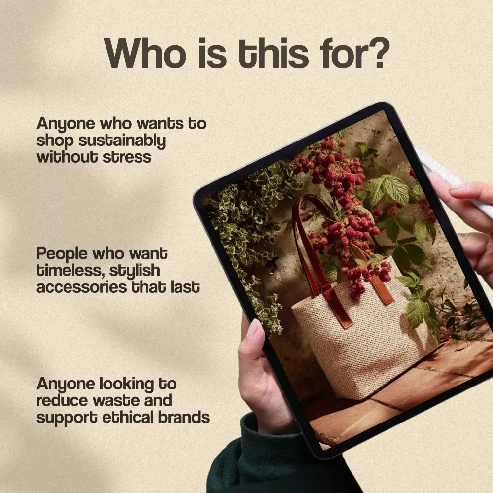 Sustainable Accessories Shopping Checklist | Eco-Friendly Fashion Guide | Digital Download eBook PDF for Conscious Shoppers