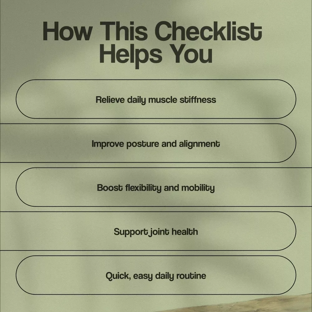 Mobility Routine Checklist: 10 Moves to Do Daily | Digital Download Wellness Guide, Stretching & Flexibility eBook, Daily Exercise PDF