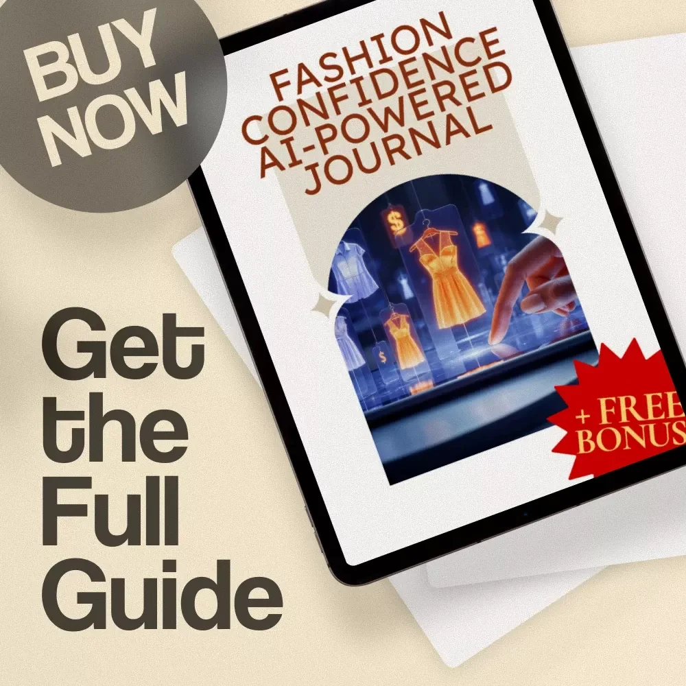 Fashion Confidence AI-Powered Journal | Digital Style Guide, Capsule Wardrobe Planner & Outfit Inspiration eBook for Women, Personal Style Growth Checklist, Instant Download