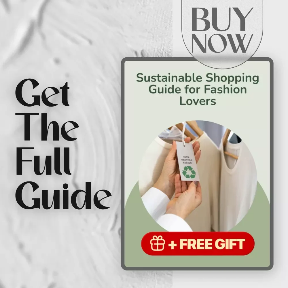 Sustainable Shopping Guide for Fashion Lovers | Eco-Friendly eBook, Conscious Style Checklist, Digital Download for Ethical Fashion Wardrobe
