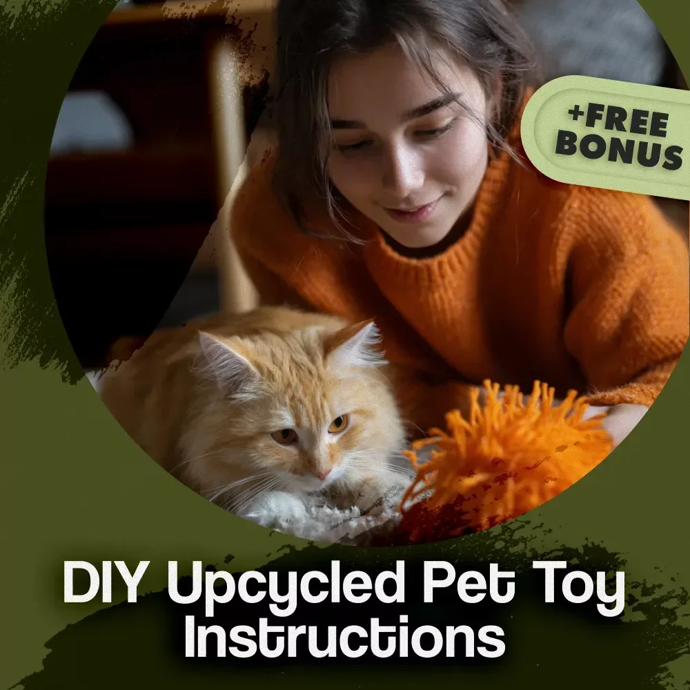 DIY Upcycled Pet Toy Instructions | Eco-Friendly Pet Guide | Digital Download eBook for Dog & Cat Owners | Sustainable Pet Care Checklist