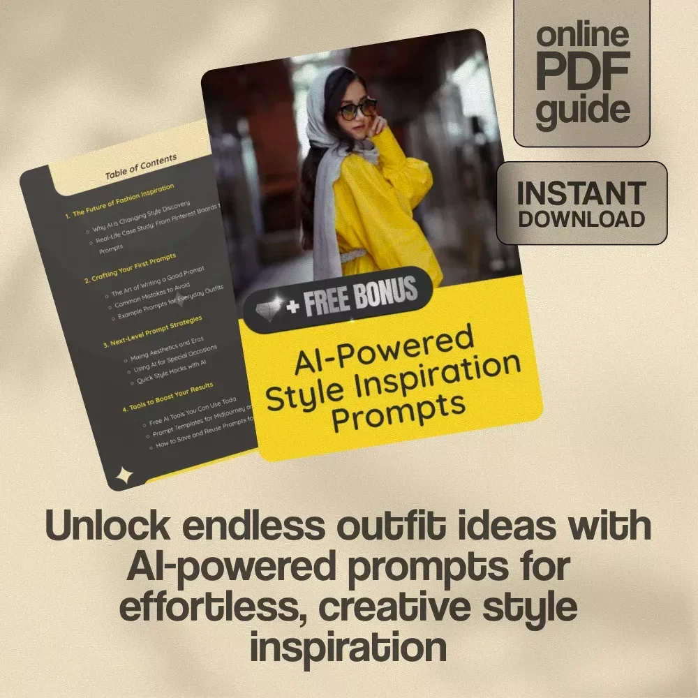 AI-Powered Style Inspiration Prompts | Digital Fashion Guide for Outfits, Aesthetic Moodboards, and Creative Styling with AI Tools