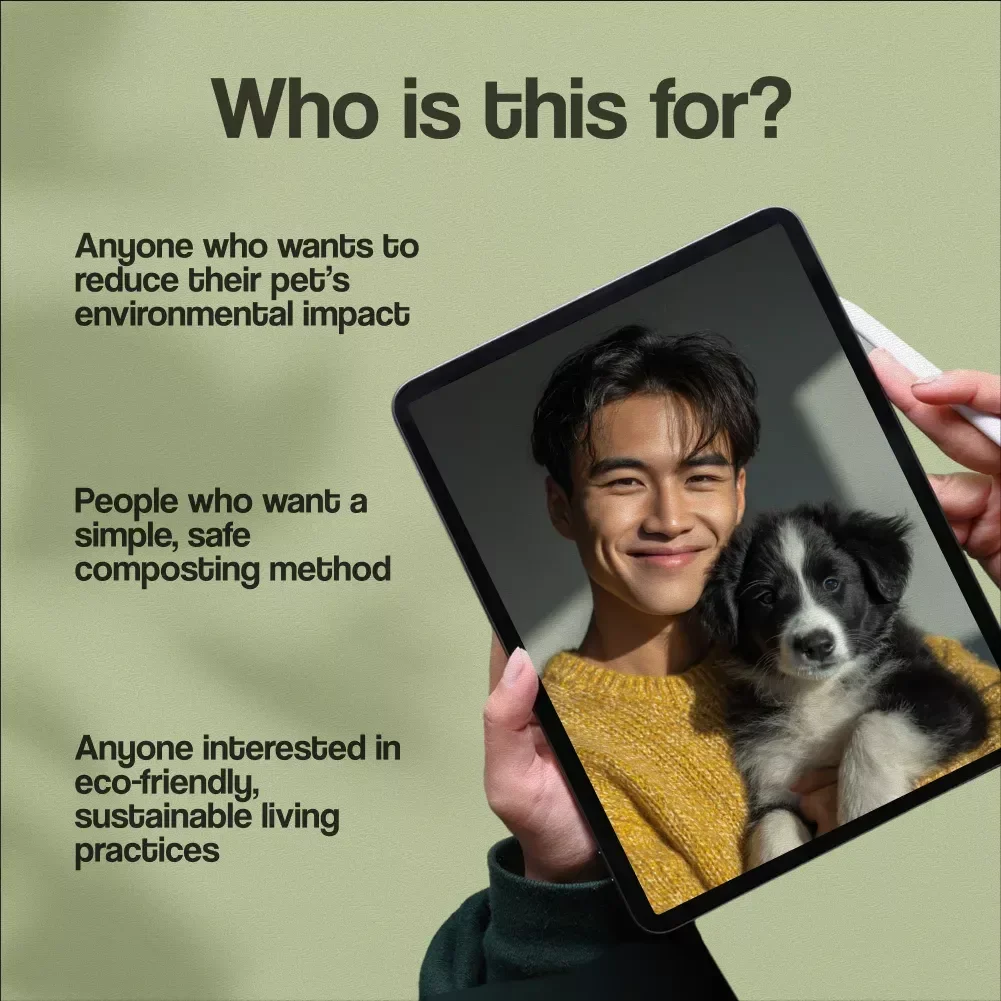 Composting Pet Waste How-To | Digital Guide for Eco-Friendly Pet Owners | Safe Pet Waste Composting eBook & Backyard Composting Tips