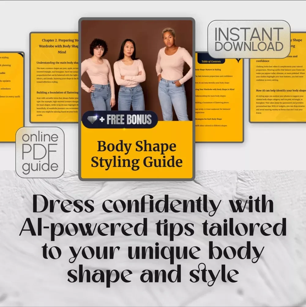 Body Shape Styling Guide | Digital Download Wardrobe & Outfit Planning eBook for Women | Fashion, Style Strategies & Closet Makeover Tips