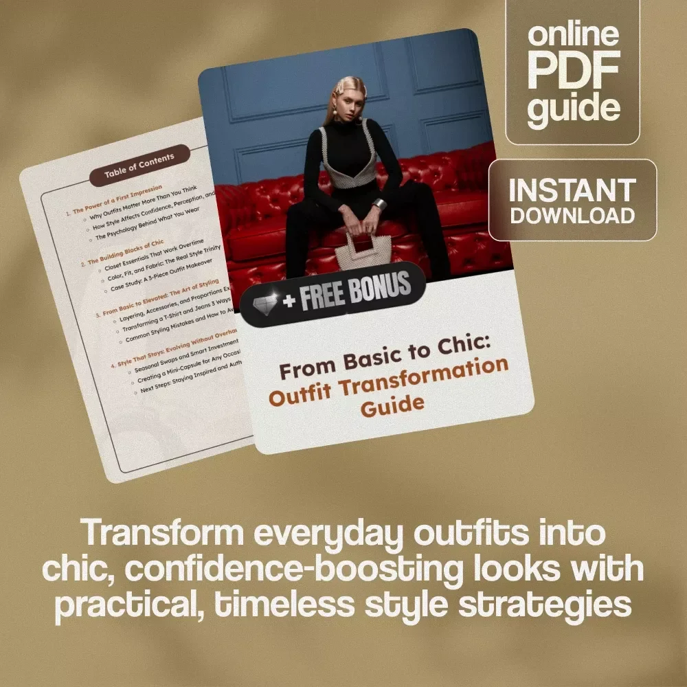 From Basic to Chic: Outfit Transformation Guide | Digital Style Guide, eBook & Fashion Checklist for Women
