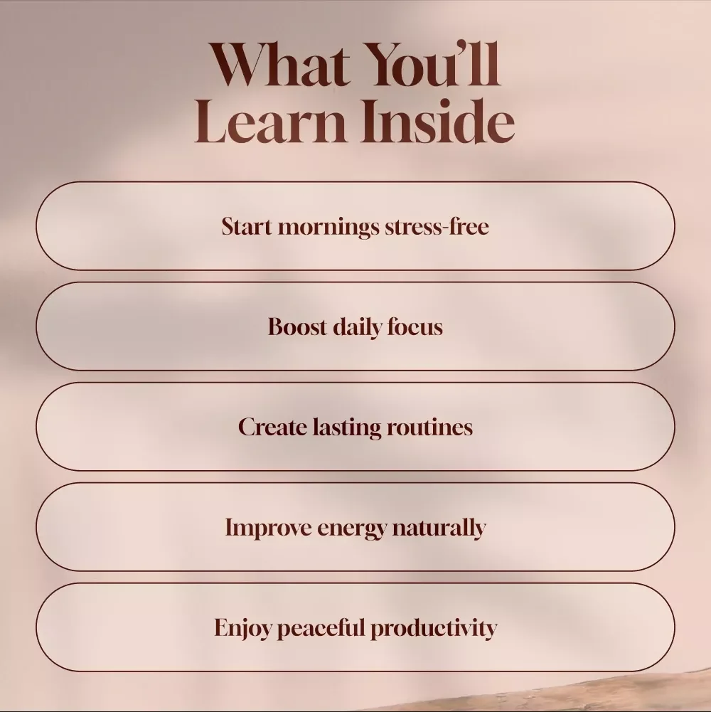 How to Build a Calm Morning Habit | Digital Guide for Stress-Free Routines, Morning Rituals, Mindful Starts, and Peaceful Productivity