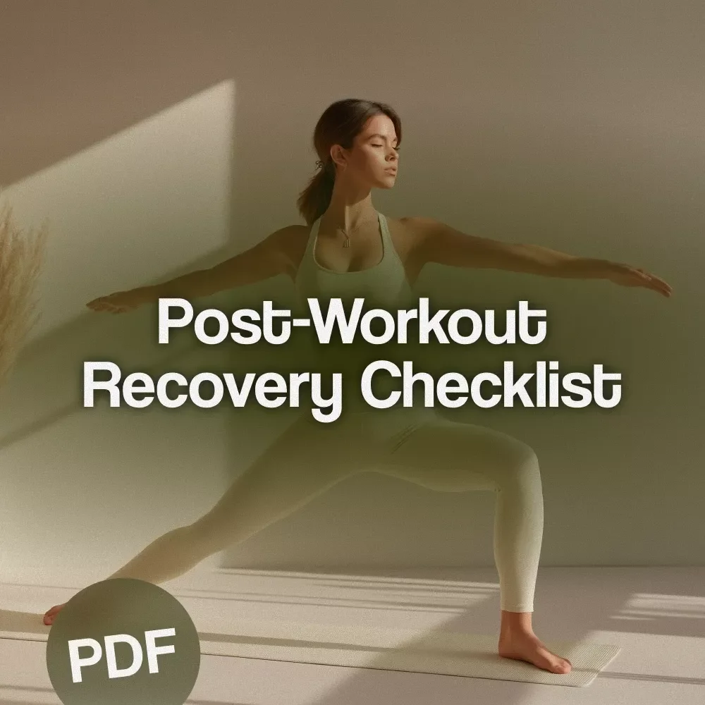 Post-Workout Recovery Checklist | Fitness Recovery Guide | Digital Download for Athletes, Gym-Goers, and Active Lifestyles