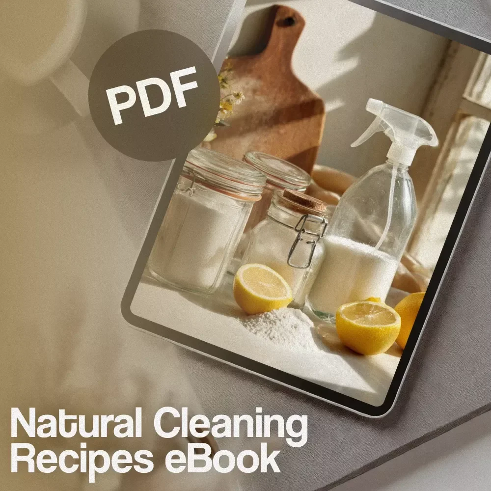 Natural Cleaning Recipes eBook | DIY Green Cleaning Guide | Eco-Friendly Home Cleaning Checklist & Recipes Digital Download