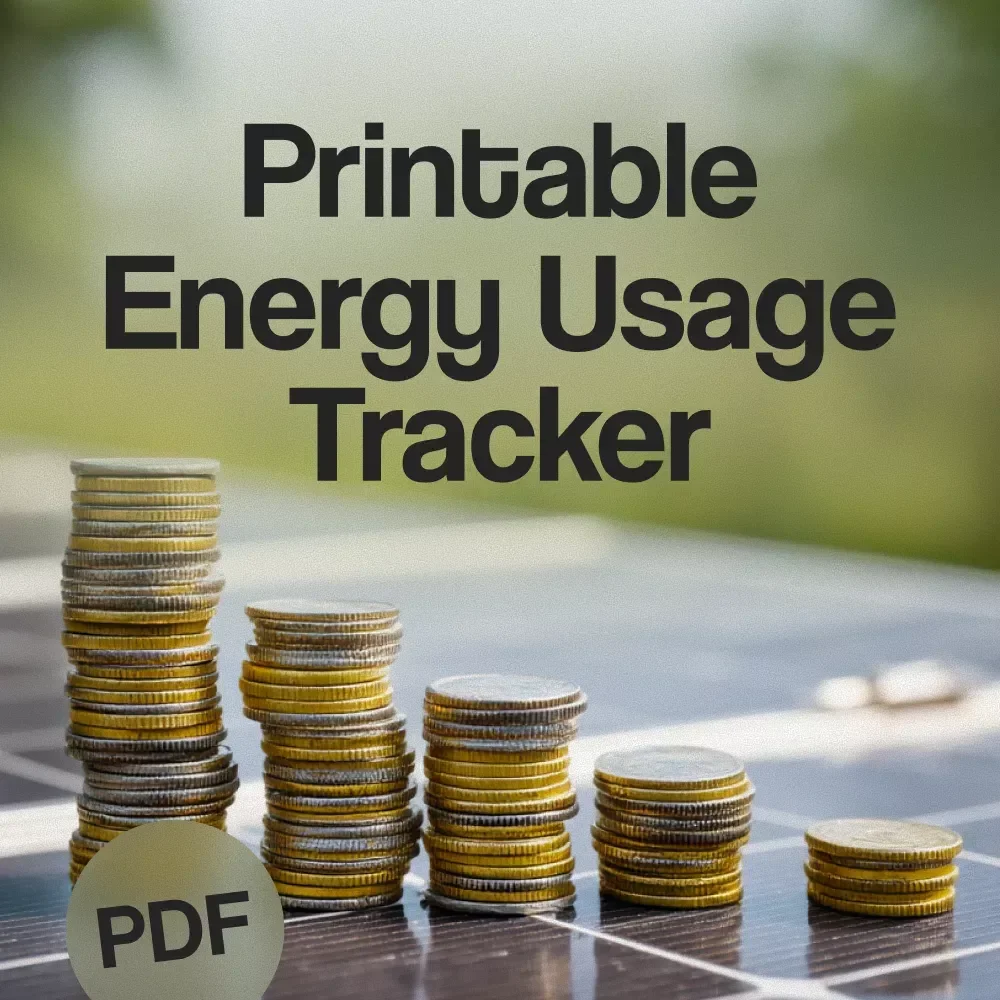 Printable Energy Usage Tracker – Easy-to-Use Digital Checklist for Monitoring & Reducing Home Energy Consumption