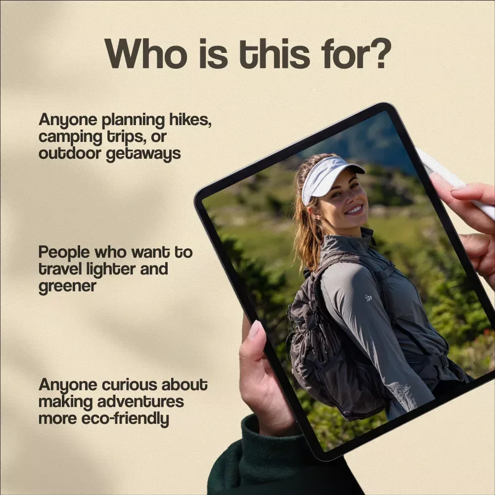 Packing List for Green Outdoor Adventures | Eco-Friendly Travel Guide | Sustainable Hiking & Camping Digital Download