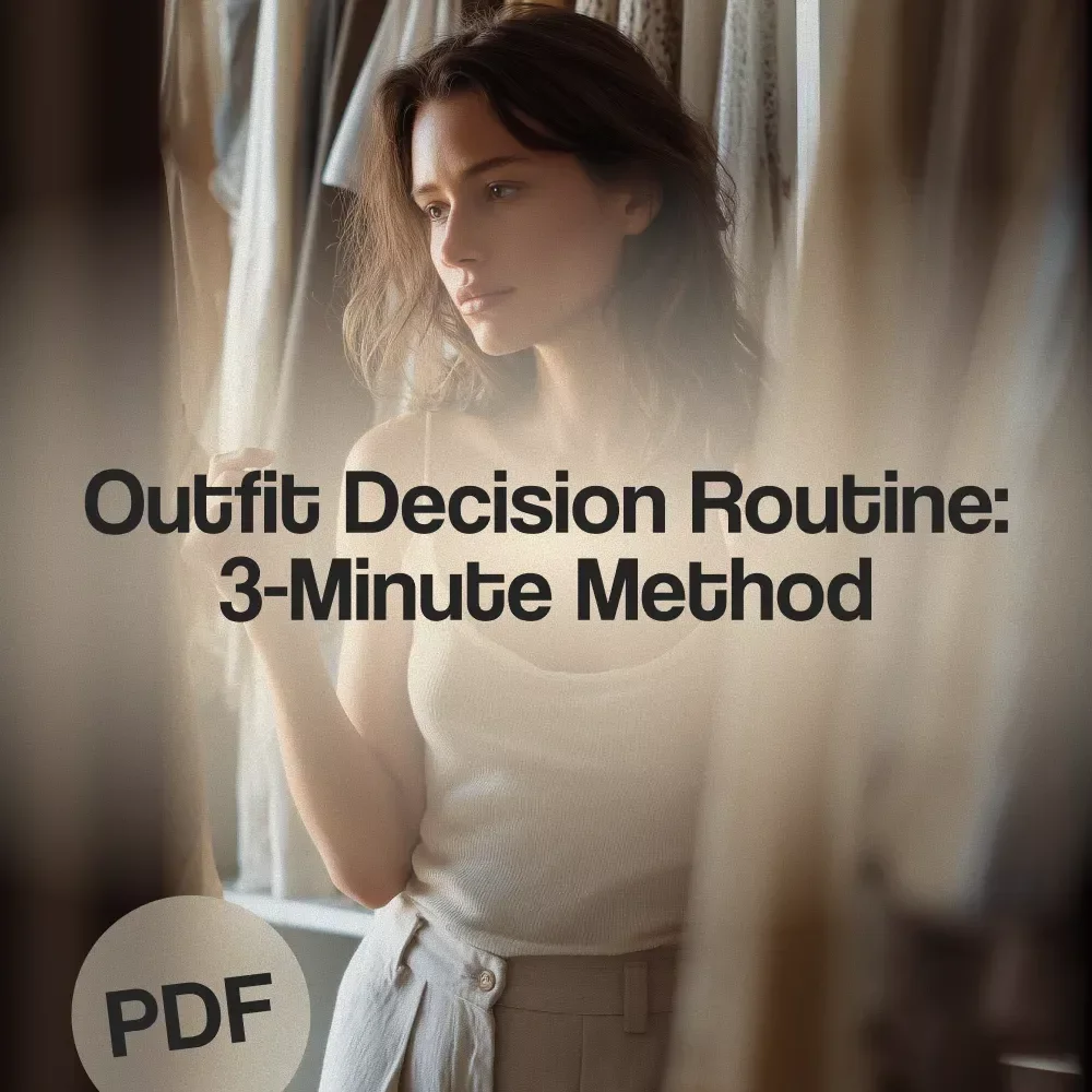 Quick Outfit Decision Routine: 3-Minute Method – Digital Guide for Effortless Style & Morning Efficiency