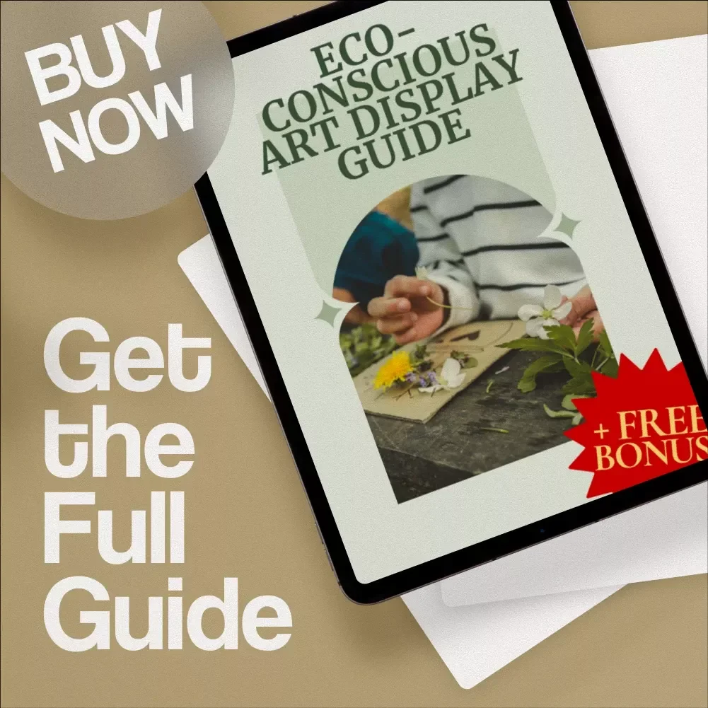 Eco-Conscious Art Display Guide | Sustainable Art Exhibit Setup, Green Gallery Display Ideas, Eco-Friendly Frames & Lighting