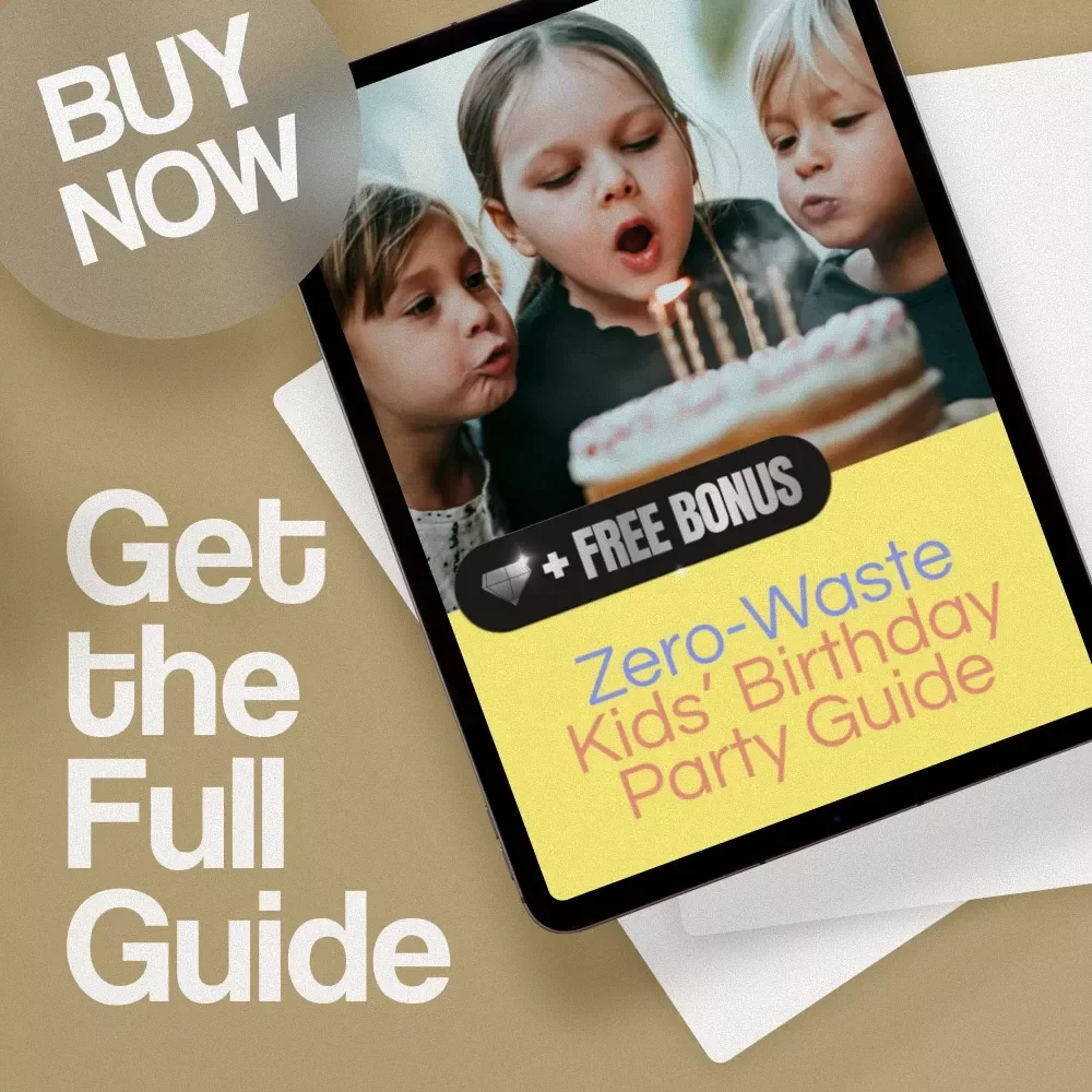 Zero-Waste Kids’ Birthday Party Guide | Eco-Friendly Party Planning eBook | Digital Download Sustainable Checklist