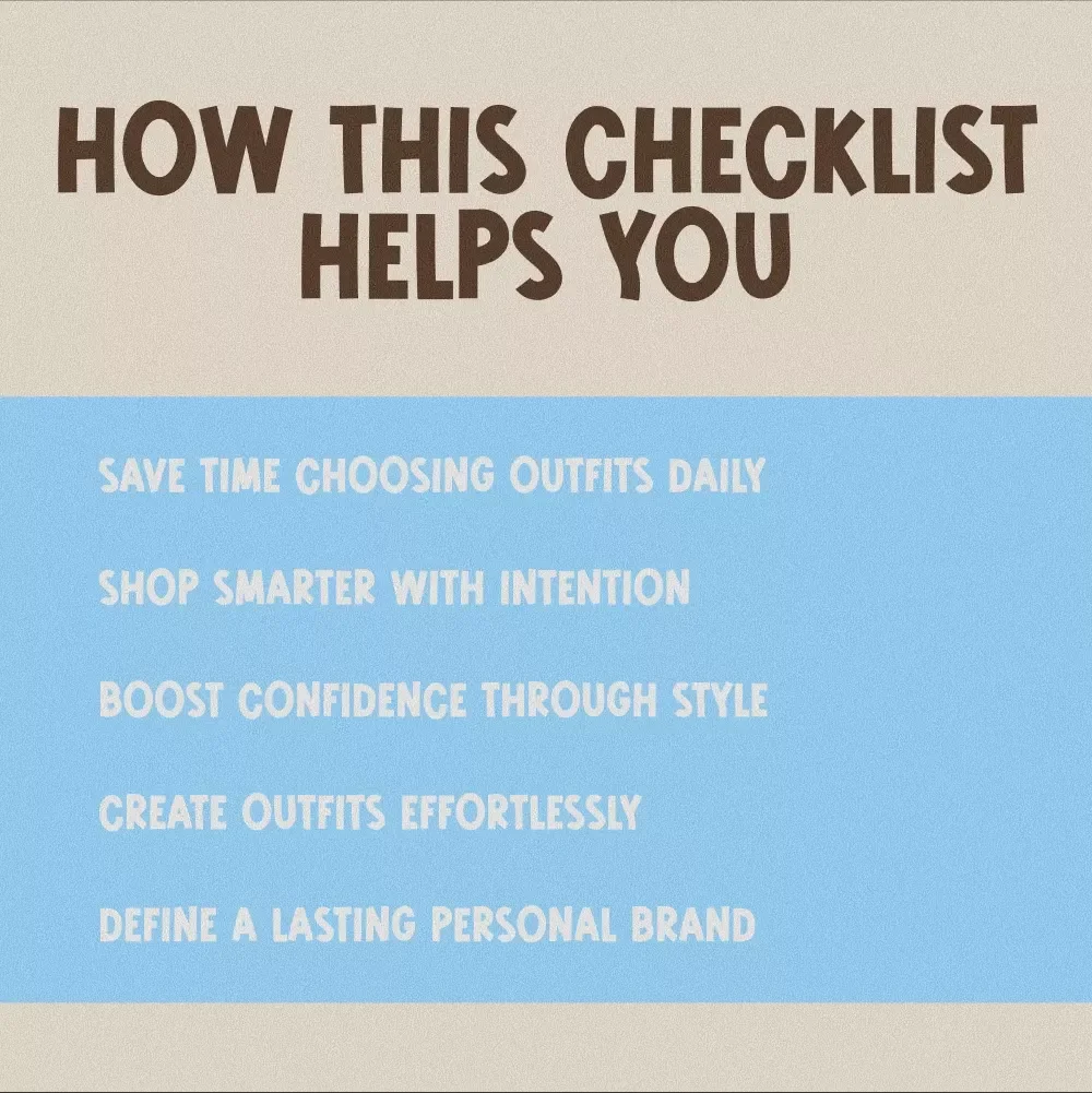 How to Build a Signature Look Checklist | Digital Download Guide for Personal Style, Wardrobe Audit, Fashion Colors & Outfit Planning