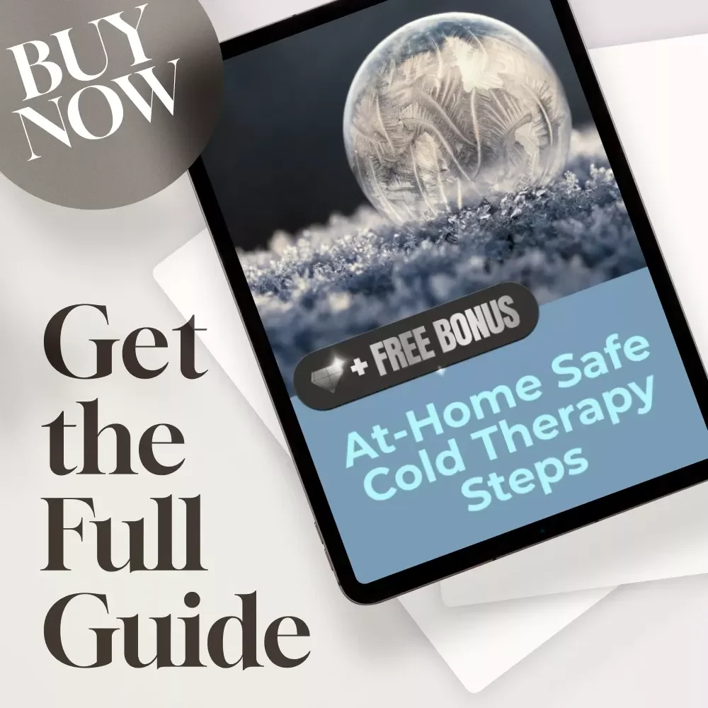 At-Home Safe Cold Therapy Steps | Digital Download Guide for Beginners | Cold Therapy Recovery, Wellness & Self-Care eBook